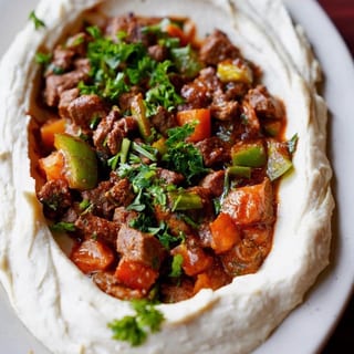 Hummus with Lamb